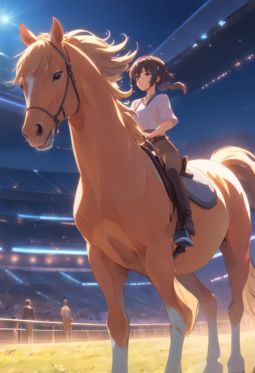 centaur horse、Beautuful Women,full bodyesbian、Side view,Motionless,