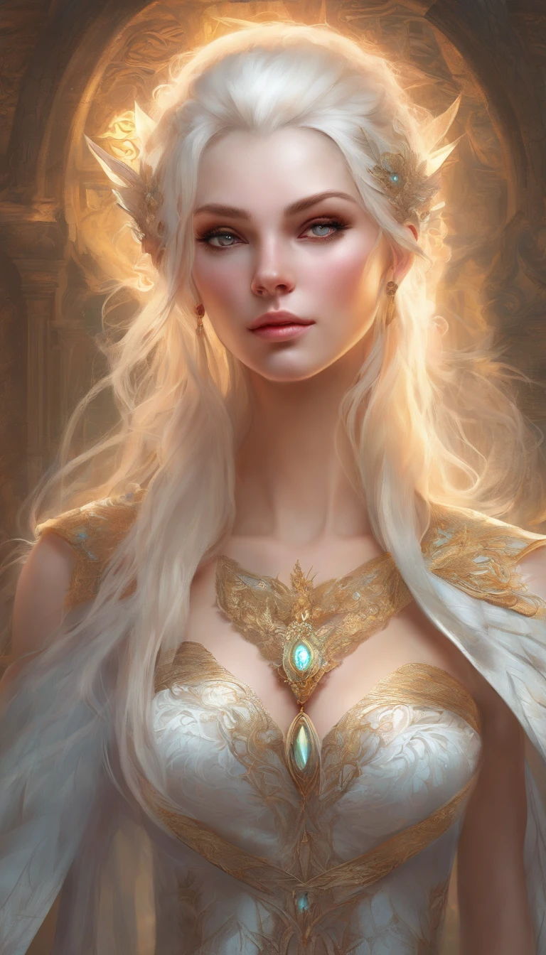 Rasil Style, Furry , Albino women, The upper part of the body、Perfect face with soft skin and nice perfect face, concept art portrait by greg rutkowski, ArtGerm, hyperdetailed intricately detailed gothic art trending on artstation triadic colors, Fantastical, intricate detailes, Splash Screen, Complementary color scheme, Fantasy concept art, 8K resolution, gothic deviantart masterpiece, Oil Painting, heavy strokes, No nudity