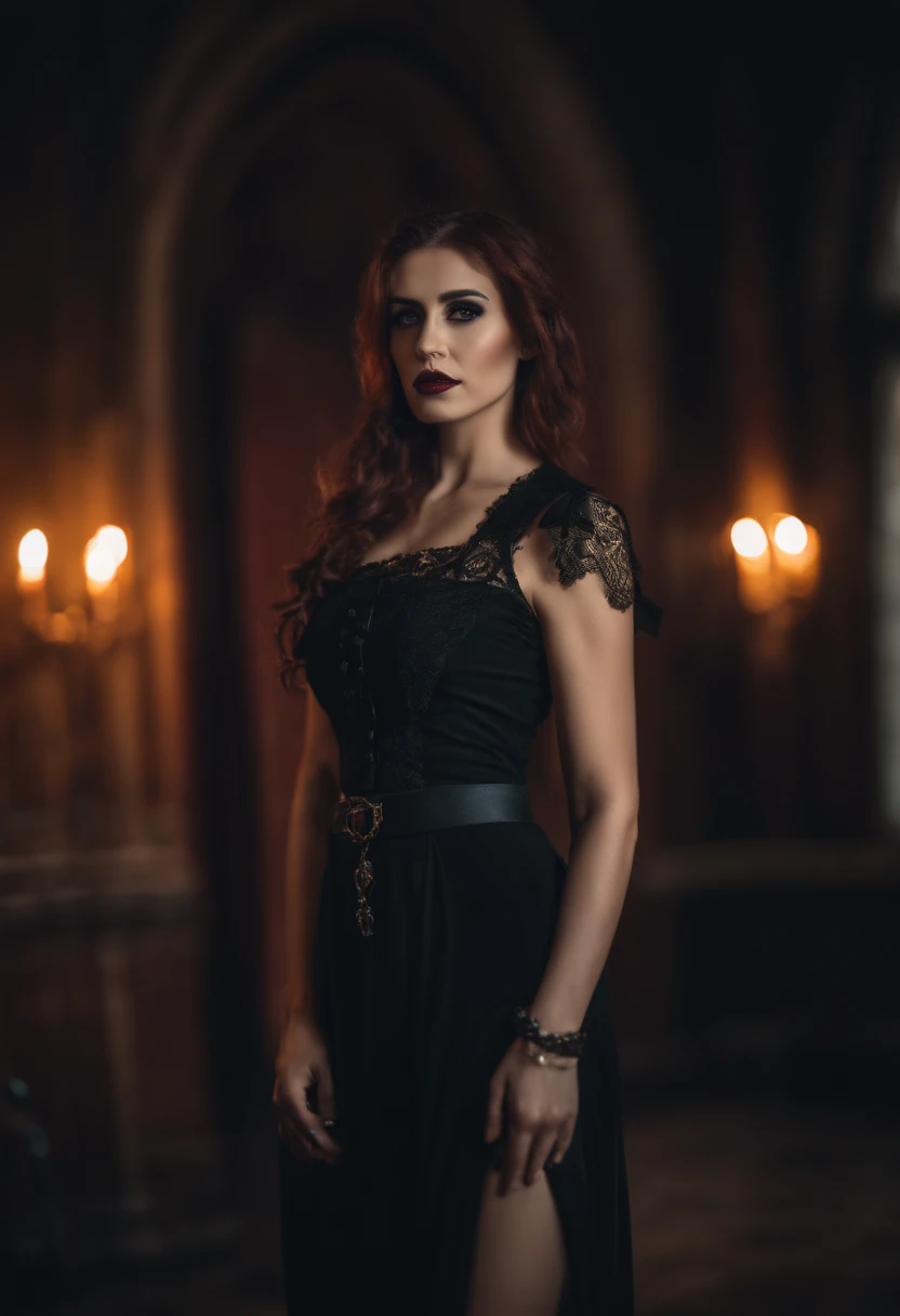 sexy gothic girl, (Canon EOS 5D Mark IV Camera, Famous for capturing vibrant colors and rich textures:1.2),upper body