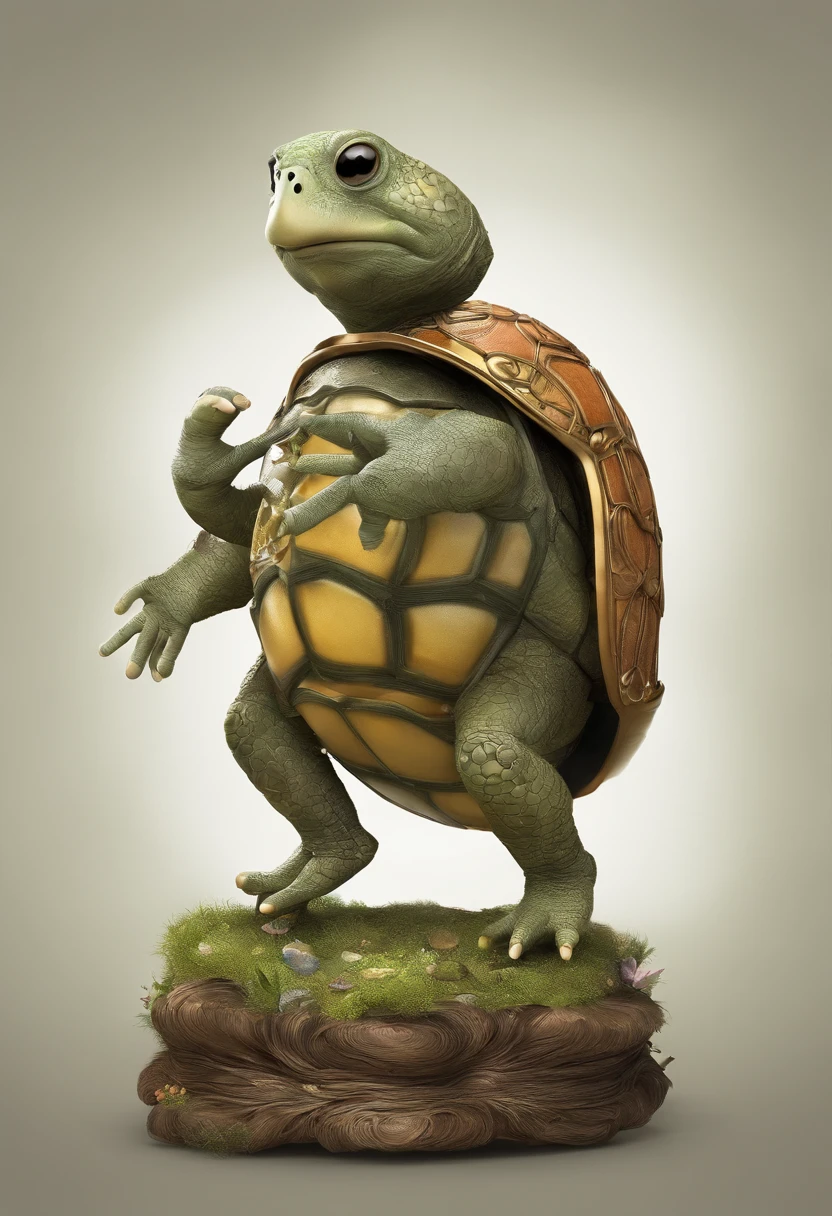 Smartphone ,fanciful,sci-fy,fairytale-like,an anthropomorphic turtle