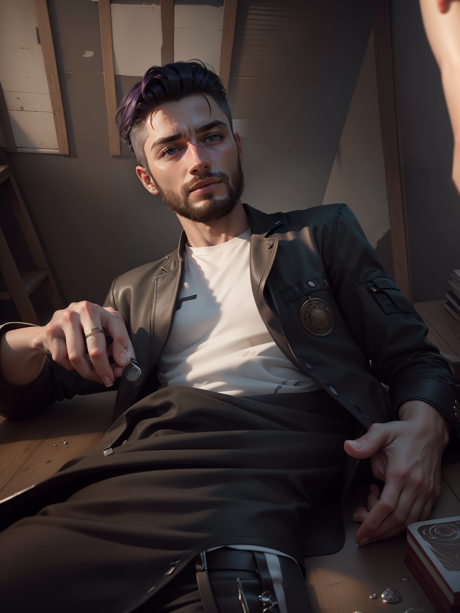 Change background, cool hair, realistic,highly details , Master pieces, 8k