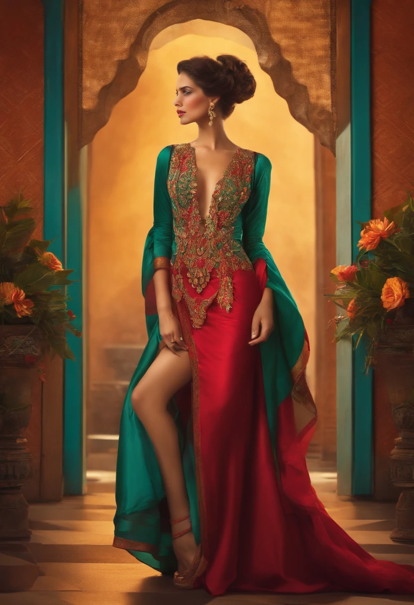 A woman who is