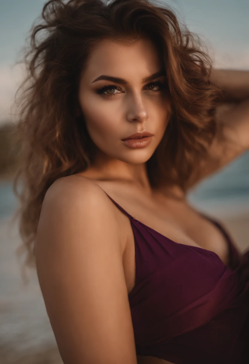 Arafat-Frau im passenden Bikini, big tits, Sexy girl with brown eyes, portrait sophie mudd, brown hair and big eyes, junge frau selfie, Augen im Schlafzimmer, Purple Myers, kein Make-up, Natural makeup, Blick direkt in die Kamera, Gesicht mit Artgram, dezentes Make-up, Stunning full body shot , in a , Vor dem Meer, Spaltung