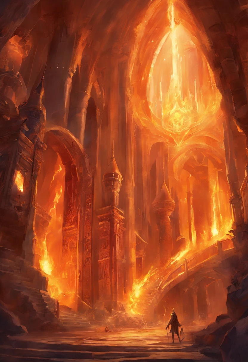 fire in the furnace, concept art, fantasy, metal, extremely detail