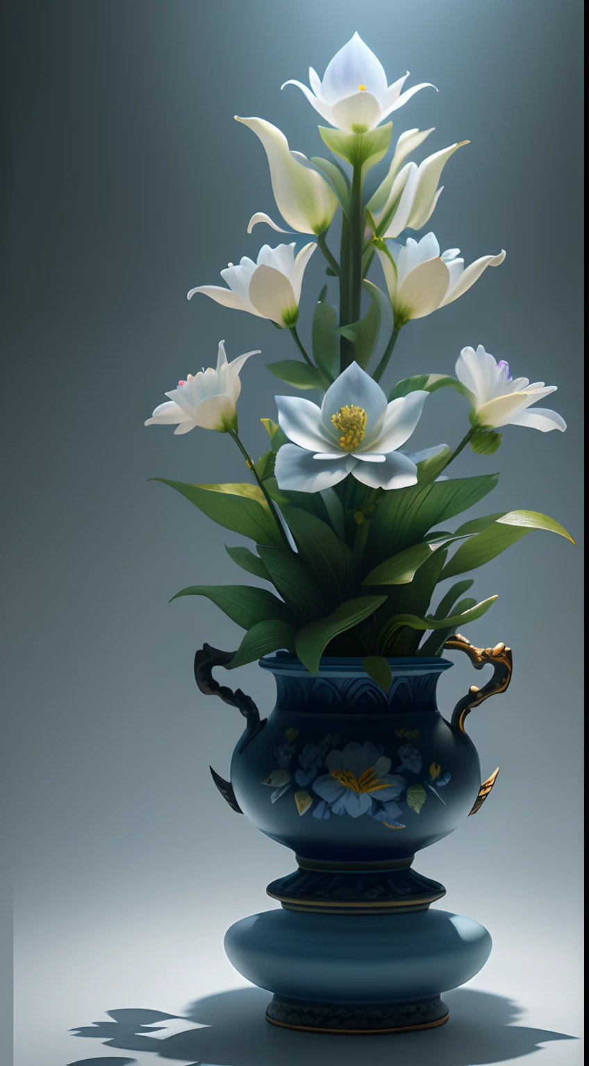 best quality, realistic, photorealistic, ultra detailed, "Mountain of Flower and Fruit+Fairy+Chinese Architecture" highly detailed carving on "southern ice" porcelain,Ultra wide angle,Accent Lighting,Volumetric Lighting,backlighting, (detailed light),((an extremely delicate and beautiful)),dramatic_shadow,ray_tracing,hdr