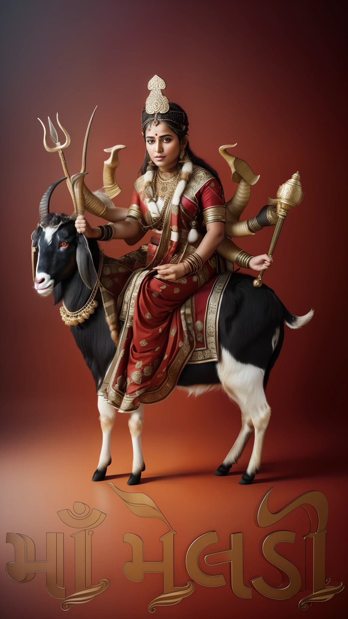 ((Portrait Of Indian Women sitting Dutch Landrace goat) Goddess), Huge curly horns, horns, oppressive horns, black horns, a pair of horns Photorealistic,Ultra-HD,HDR, Octane Render, High Quality, In-depth Render, High Detailed, Detailed-Eyes:0.2, Detailed-Facial Features:0.2, Detailed-Face:0.2, Shot By DSLR,4k,Nikon AF-S NIKKOR 85mm f/1.8G