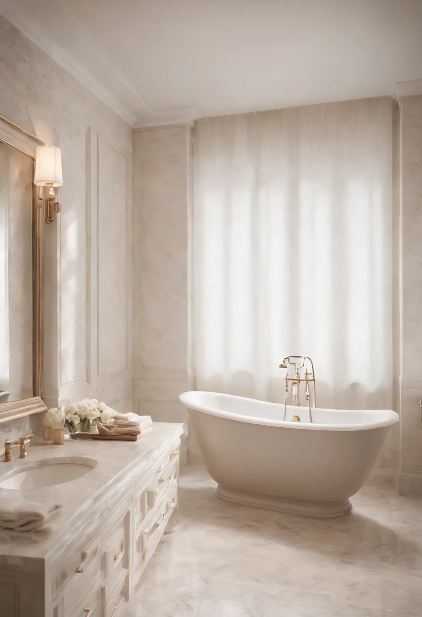 A woman and a child in the bathtub, Wipe your child's hair with a towel. The image should be realistic and realistic, Depict the bottom angle view and capture the early morning glow. The color palette should have warm tones,The scene should include wooden floors. The image should have the quality of a product introduction photo, Showcase stylish designs for award-winning bathroom concepts. The artwork should have been created by Thomas Hefner, Known for its innovative product design and exquisite craftsmanship. The image should also contain V-ray renderings to enhance lighting. The overall composition should be a highly detailed and visually stunning masterpiece, Showcase the deep and rich shades of the product. The scene should capture the intricate details of the bathroom design, Create immersive, captivating visual experiences.