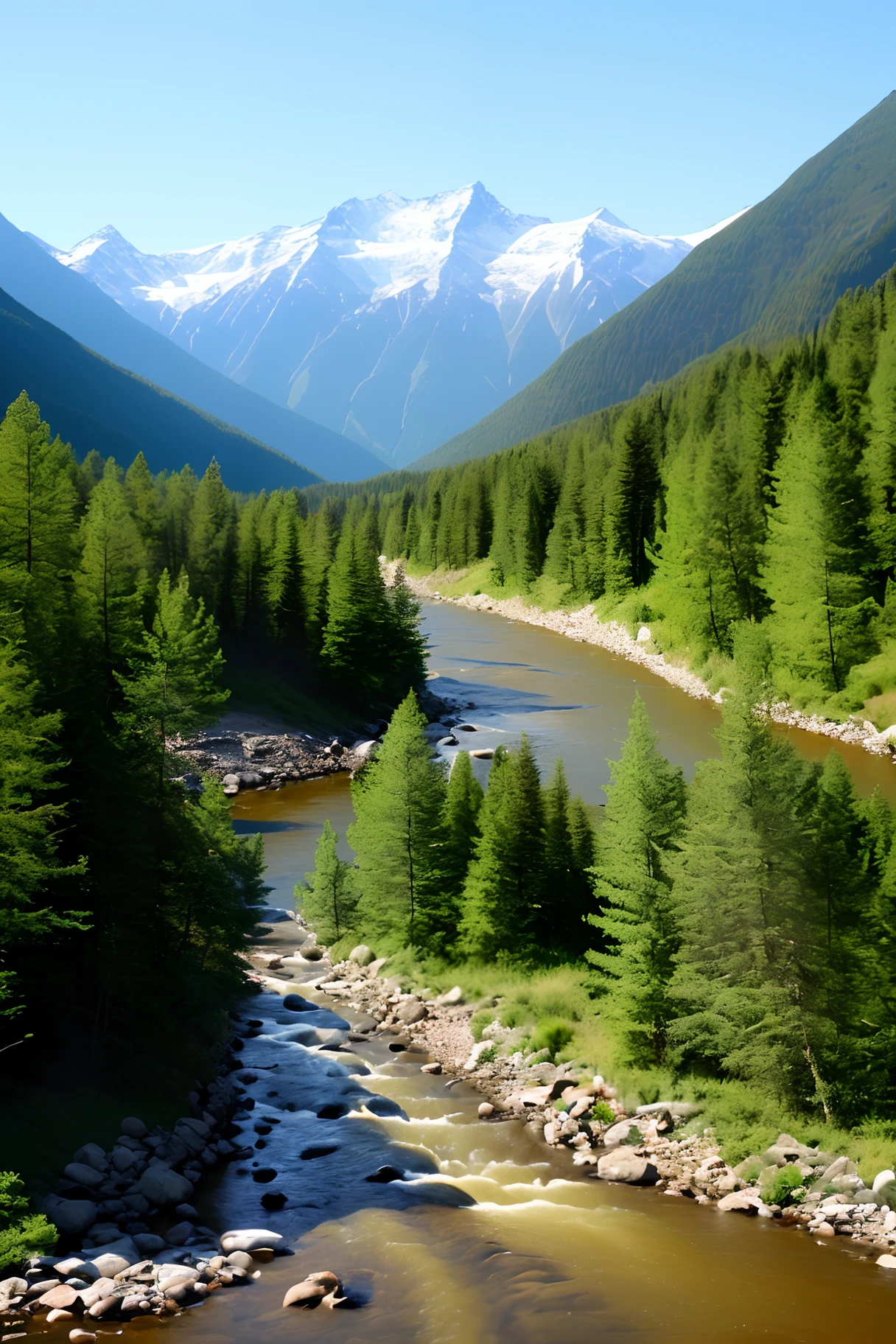 Mountains and rivers