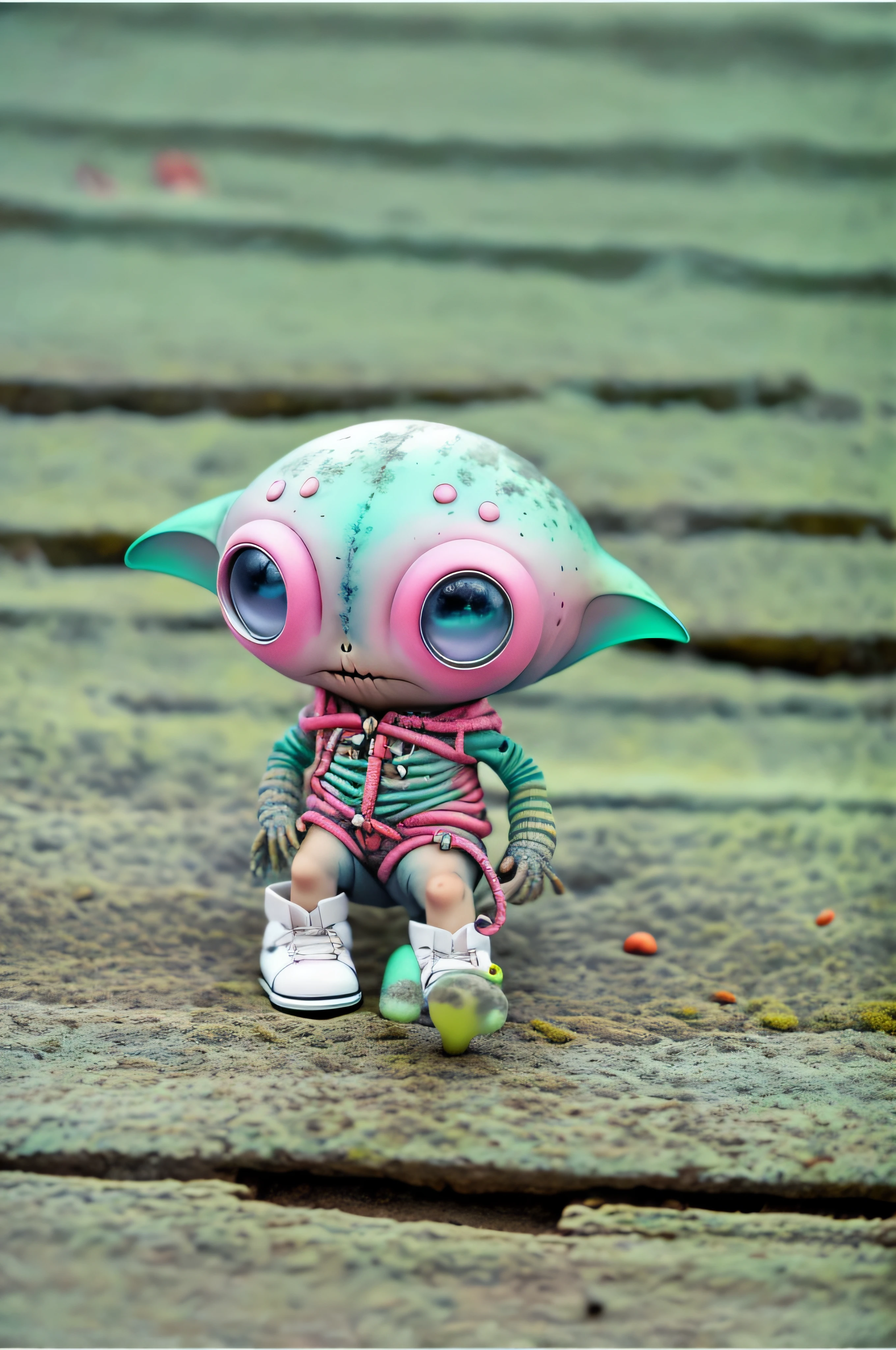 Cute alien, regatta, Bermuda