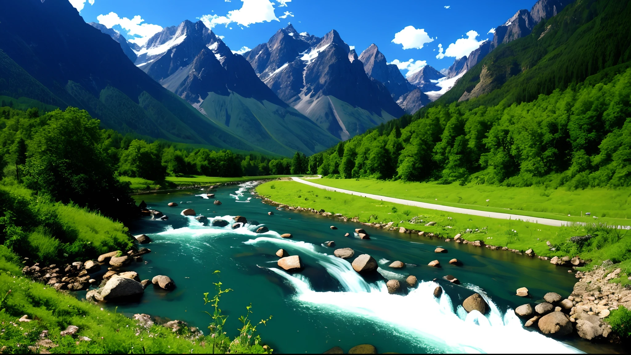 Mountains and rivers