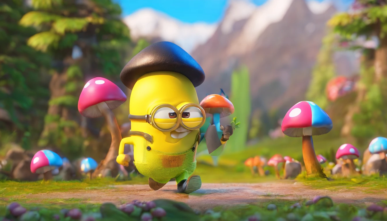 Poster, MINION SUPER MUSHROOM CHARACTER