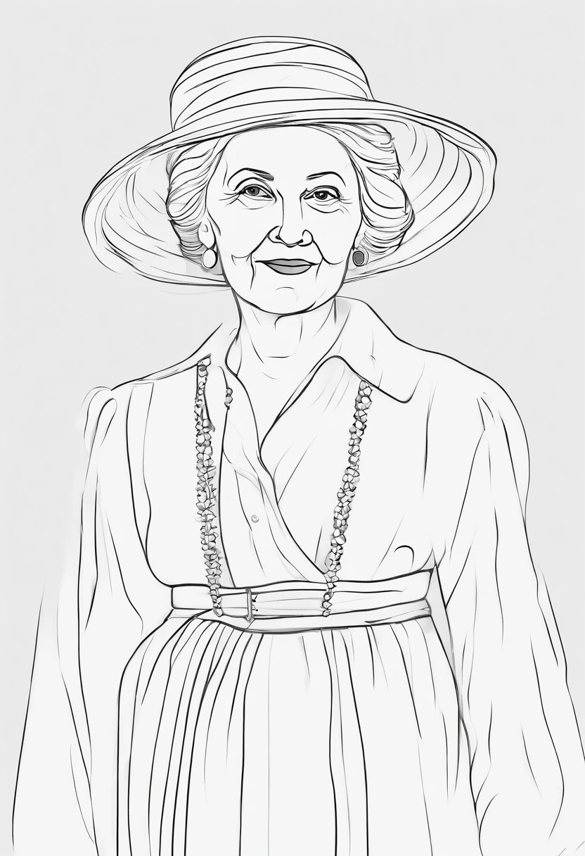 Grandmother,kind,Frontal photo,Simple dress-up