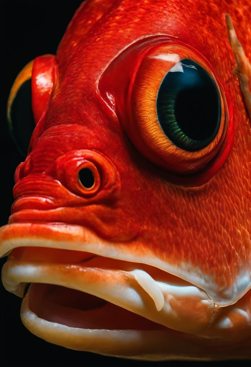 Aggressive long-skeleton bigeye fish