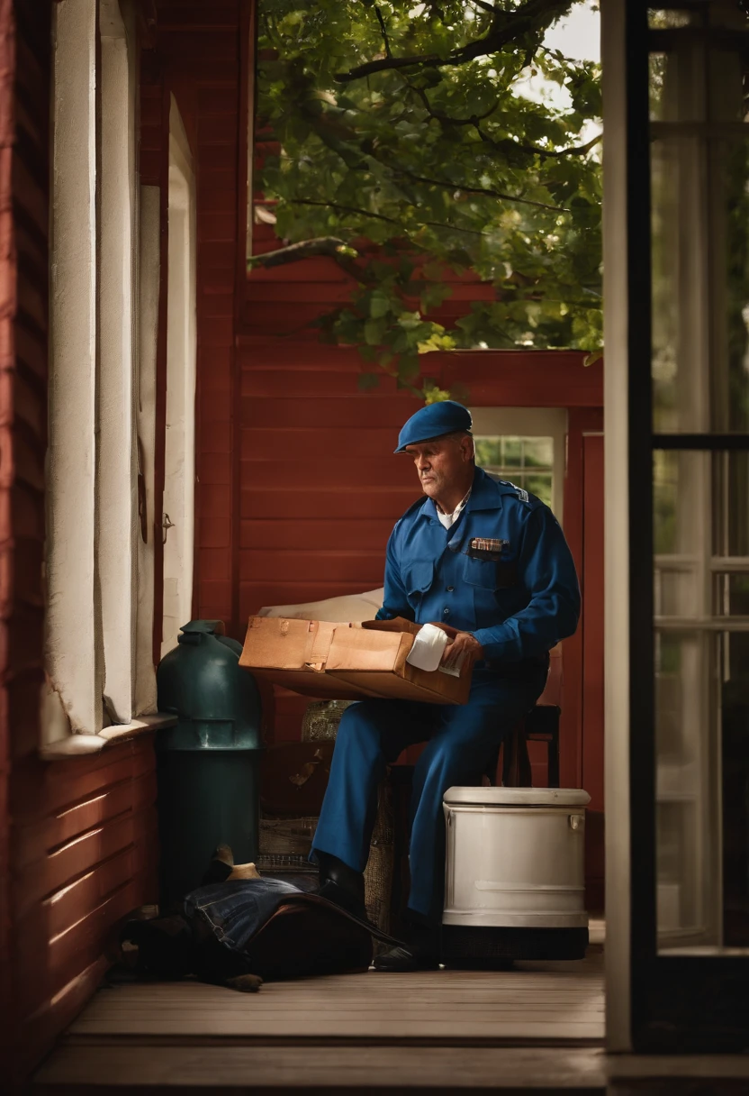 A mailman is lying dead on the porch, sudden death, cardiac arrest