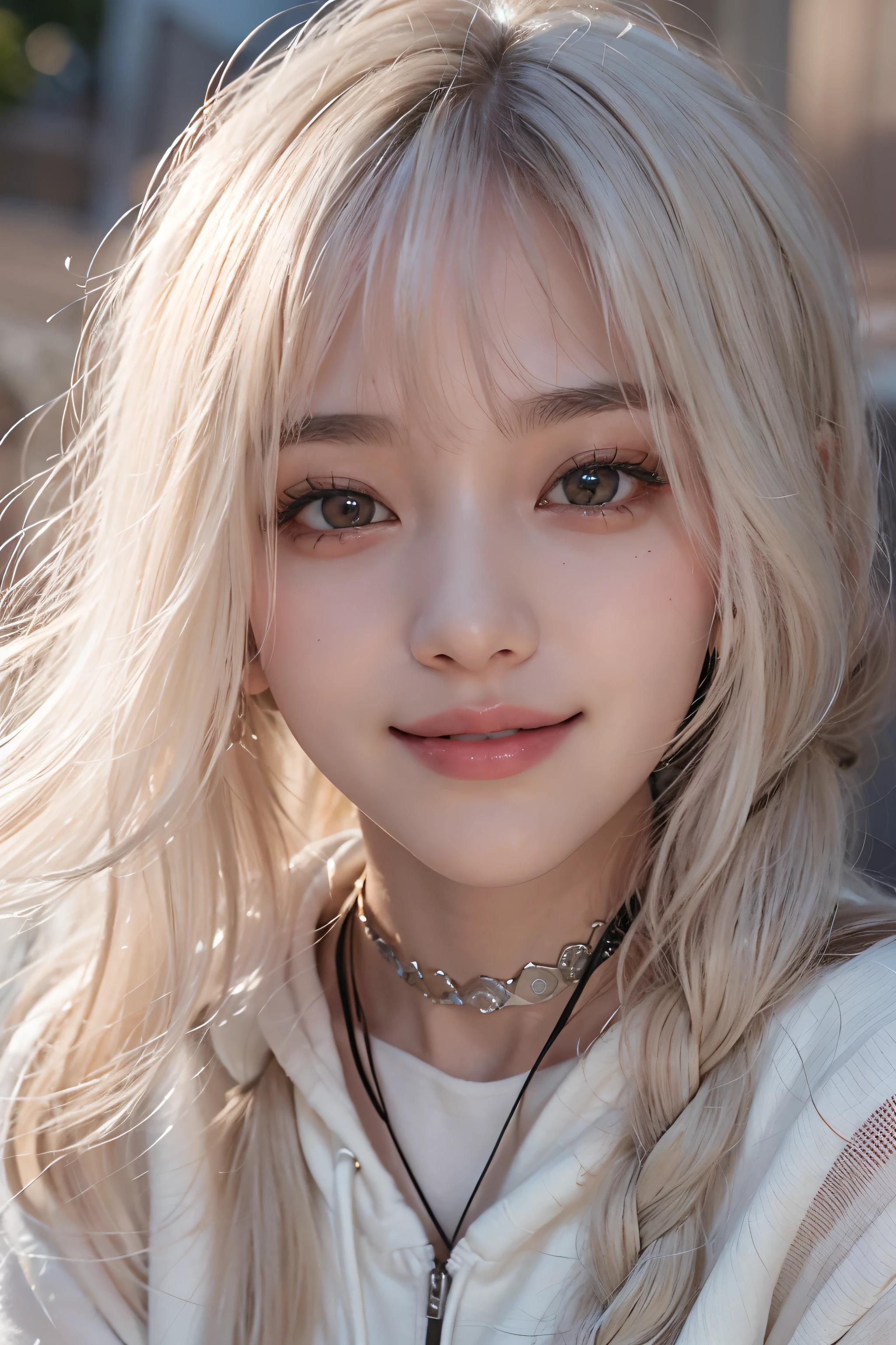 ((upper Shot))、(profile), (Photoreal Stick:1.2)、8K UHD、hight resolution、(1 girl)、in her 20s、(white hair), (Medium Hair)、(Pattsun bangs)、((The best smile))、(High quality shadows)、Detail Beautiful delicate face、Detail Beautiful delicate eyes、Pretty Kpop Girl、(Korean Urzan Face)、(ulzzang -6500-v1.1:0.6)、pureerosface_v1、gloweyes、perfectbody、 Incredible dynamic range photography(UTIL_Art by Smoose-768:1.1),(wetting hair)、(wetted skin)、 teak、Bright red lipstick、Glossy lips、(a choker)、((Brown eyes))、((Beautiful Finger))、 Shiny hair、Description beautiful delicate hair、(Lustrous skin)、(swet)、Profile drinking coffee while soaking up the morning sun shining through the window、