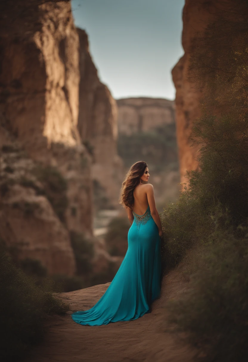 Without wearing dress