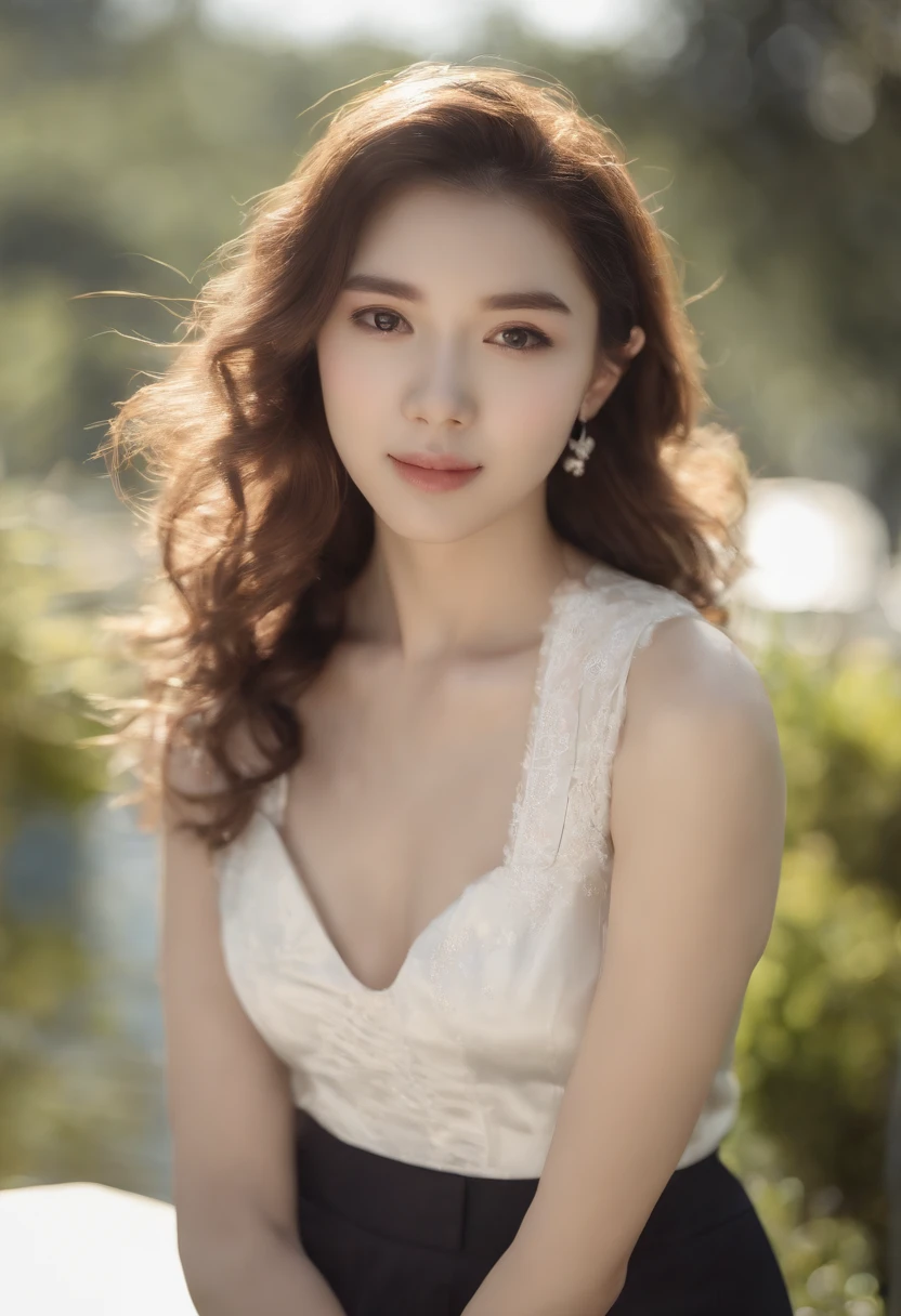22-year-old woman, ((In the classroom)), ((school uniform)), RAW photo, (Photorealistic: 1.37, Realistic), highly detailed unified CG 8K wallpapers, 1girll, (((Perfect body: 1.1)), (Medium breasts: 1.2), looking at viewert, (((straight from the front)))), (HQ skin:1.2, Shiny skin), 8K UHD, Digital SLR, Soft lighting, High quality, filmgrain, Fujifilm XT3, ((full bodyesbian: 0.8)), (Professional lighting:1.4) ,Absolute area, Skirt, ((full bodyesbian)),smooth golden skin, , shiny plastic,Glossy,spread their legs,M-shaped legs,Blushlush,is shy,Shy, Aizawa Minami,Shiina Sora ,Photo ( Shot ),She wears transparent white bottoms,White gauze bra,brown hair。