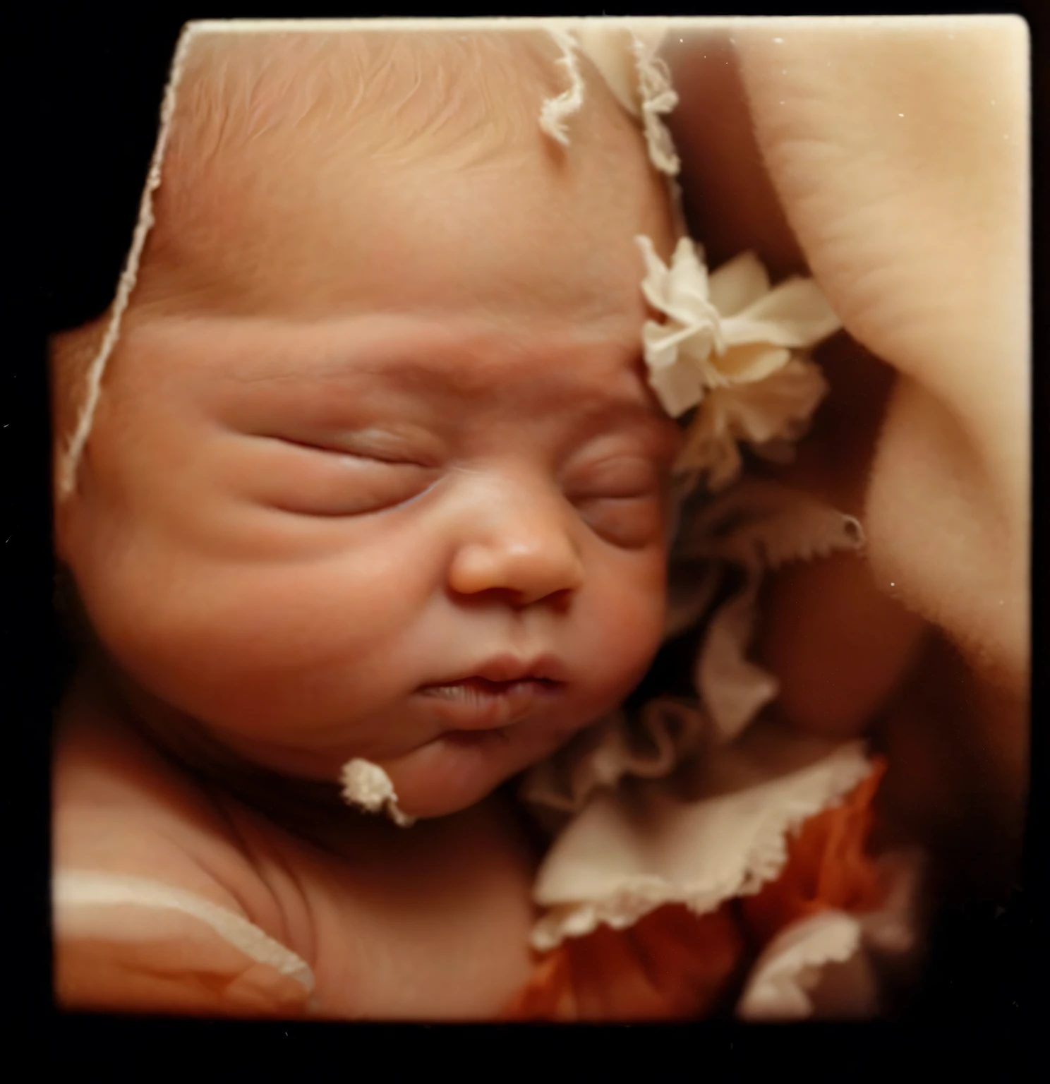match picture, portrait, real baby, realistic baby face, baby lips, baby nose, fix nose, small nose, fix lips, small lips, fix eyelids, sleeping baby, fetus, inside womb, rosy face, hd, realistic, cute, white baby girl, 8k, uhd, high quality, sharp focus, the composition beautiful rich and bright