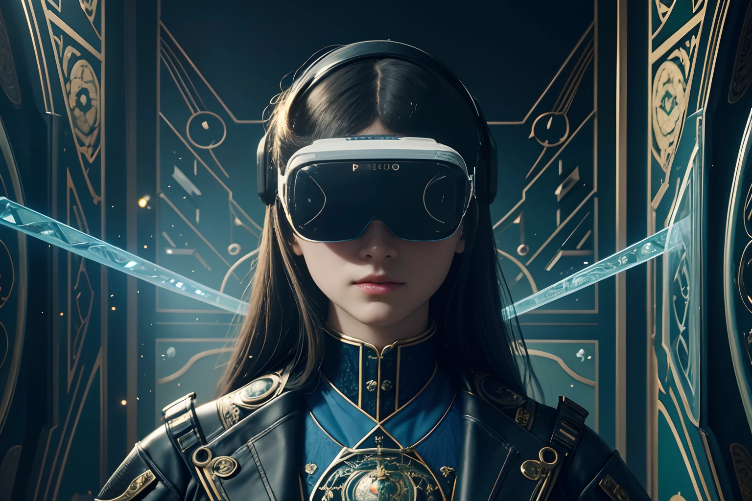 virtual reality glasses fusion majolica smartphone, future 100 years later, science, near future, cyber technology, glorious, beautiful, insane details, amazing background detail, extremely detailed magazine quality photograph, expert precision including intricate examples of undeniably amazing image quality and detailed design,