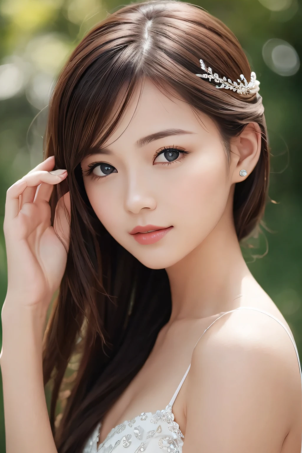 a photography of a beautiful woman,,,,