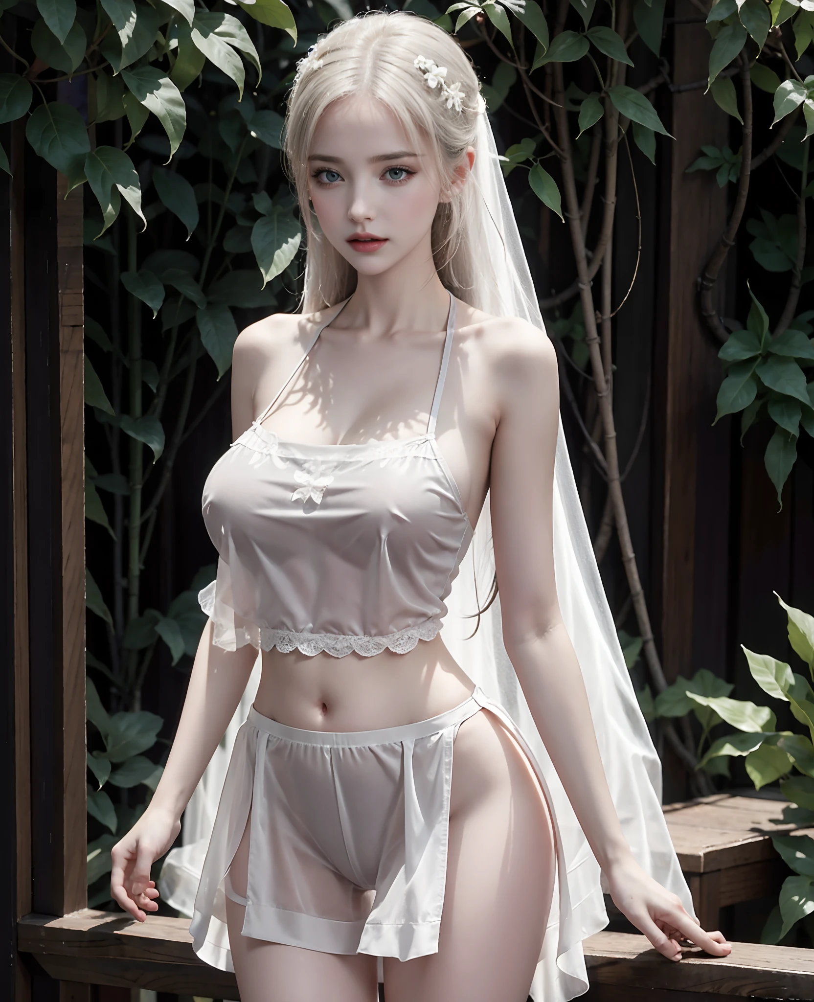 Beautiful details for girl,very detailed eyes and faces,beautiful eyes in detail,ultra - detailed,A high resolution,The is very detailed,The best quality,illustratio,astounding,exquisite details with white hair,best qualtiy,VerydetailedCG,8k wallpaper,face to the viewer,the complex background,bshoulders,seductiv,stas,(Sexual suggestiveness),light in face,cinmatic lighting,1个Giant Breast Girl,(with no underpants)) See-through Pajamas, (Lingerie transparent), Lace skirt,huge tit:1.7 , (pornographic lingerie)), buttock exposure, Open crotch stockings, h, xxx,Wet, age uncensored, thermography, Pornographic box,mrrpss,