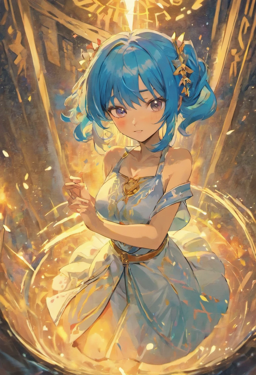 tmasterpiece,best qualtiy,offcial art,8k wallpaper,The is very detailed,illustratio,1个Giant Breast Girl,sky-bluehair,long whitr hair,Detailed eyes,super sharp focus,Forrest gump,exposed bare shoulders,Hanfu,lakes,pure,softl smile,bamboos,teas