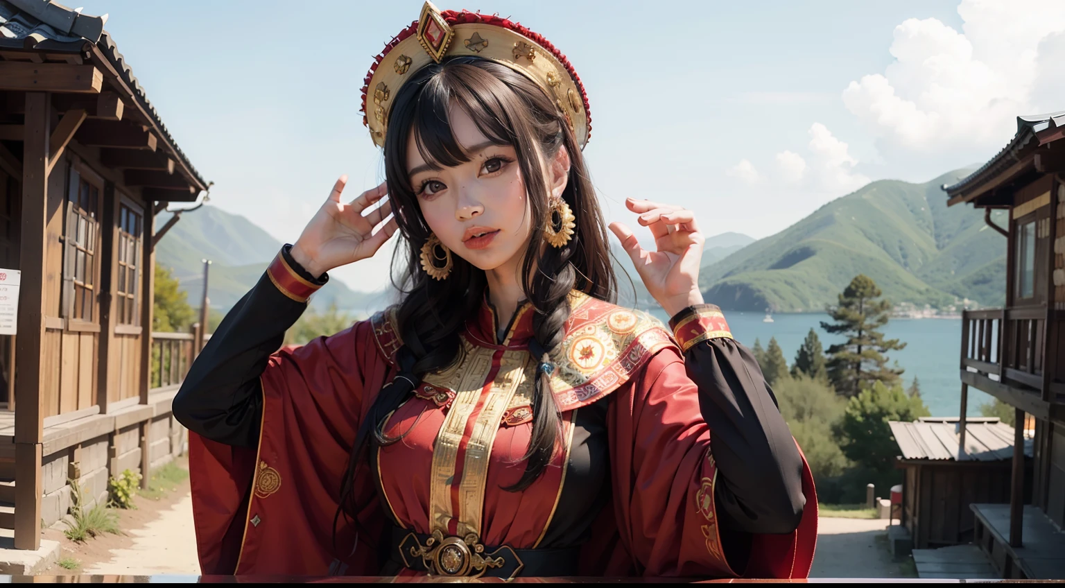 Woman in Chimachogori costume.
