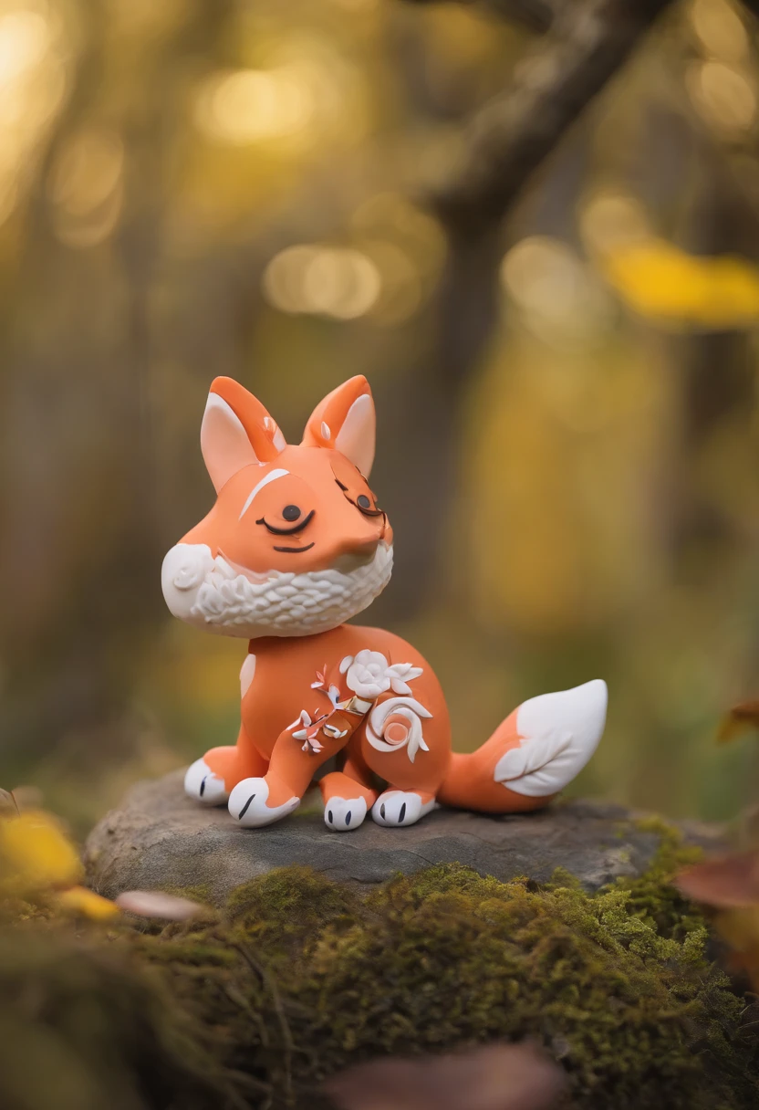 Children's style, 児童書, Hareful, foxes, Squirrels and owls, in woods, Quite, 发光, stas