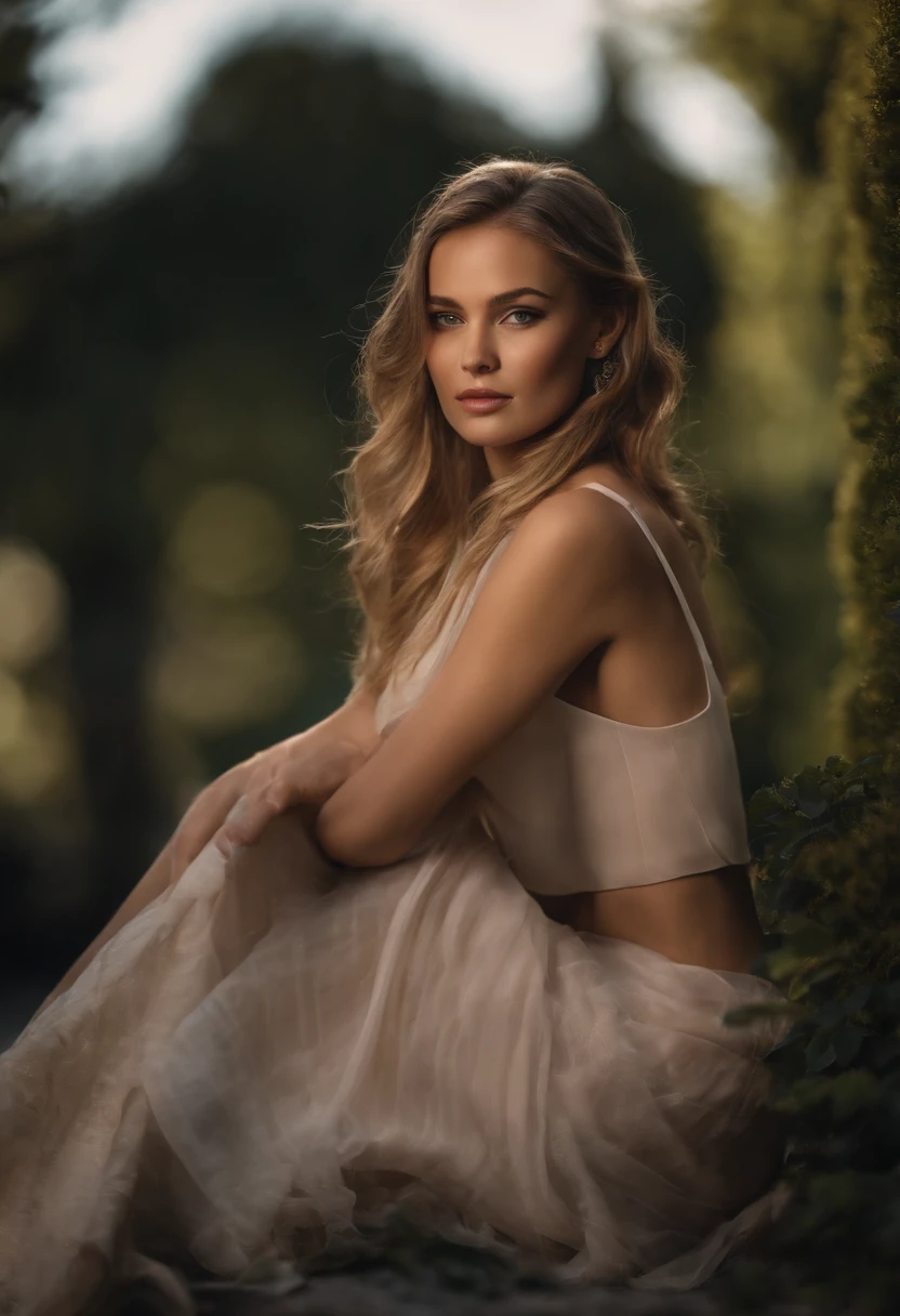 Raw long shot photo of Ukrainian teen model , 19yo , ( Seductive spreading legs pose) , ( Beautiful Skinny face High cheekbones Long eyelashes Fleshy nose shape ), (Protruding big eyes shapes Realistic eyes), ( Anorexic skinny body, tall body, Wide shoulders, Big natural tits), ( Wearing Mini-Skirt Tight bra High socks) , ( 8k ,ultra realistic , sharp focus, perfect angle ,perfect lighting, insane detailed photo, professional photography, skin texture:1.1, best quality, ultra high res, Nikon D850, film grain, warm hue, warm tone, color photo)