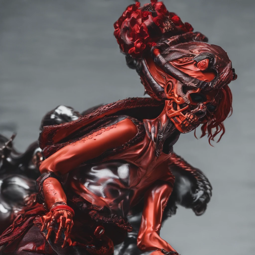 (Carnage:1.5), (Beautiful female model:1.5), (Demoness with big horns:1.27),(1 Super Muscular Skinned Succubus:1.5), (covered in a thick muscular suit:1.5), (perfect anatomy:1.5), (Bright red lips:1,5), (vivid green eyes:1,7), high detail, Best Quality, Masterpiece, finely detail, realistic skin texture, 85mm art lens, F 1.2, sharp-focus, 8K High definition, insanely detailed, Intricate, tmasterpiece