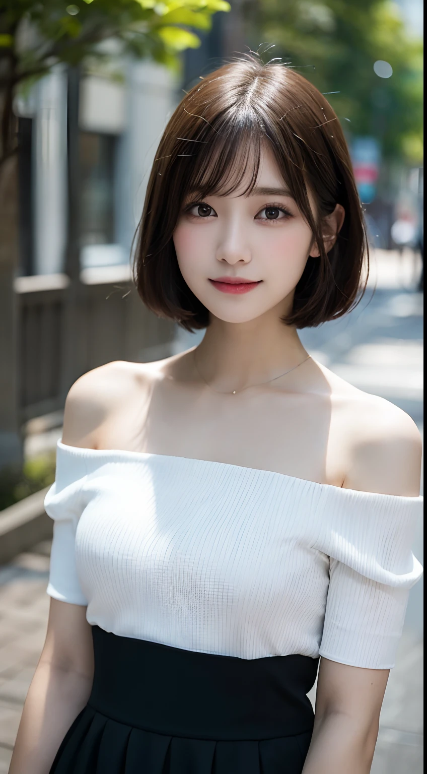 masutepiece, Best Quality,
Ultra-detailed, finely detail, hight resolution, in 8K,
((Photorealsitic:1.4, Raw photography, 超A high resolution,Top image quality: 1.4)),
Wallpaper,
((Perfect whole body configuration1.5)),
Beautiful detailed eyes, Natural Color Lip,
((a serene smile:1.5)),
((Random and cute hairstyles)),
((off-shoulder knit:1.5)),
((Random breast sizes from large to medium、cleavage of the breast:1.2)),
((Leaning forward in open-chested clothes:1.5)),
((Wear random and cute skirts:1.5)),
((breastsout、under look eyes、Mole on the arm:0.9)),
((peer in from below)),
((Random blurry background)),
((Random and cute facial expressions)),,
((((1 female:1.5))))
very detailed and professional lighting、
((Random and cute facial expressions:1.5))、
((thigh visible:1.5))