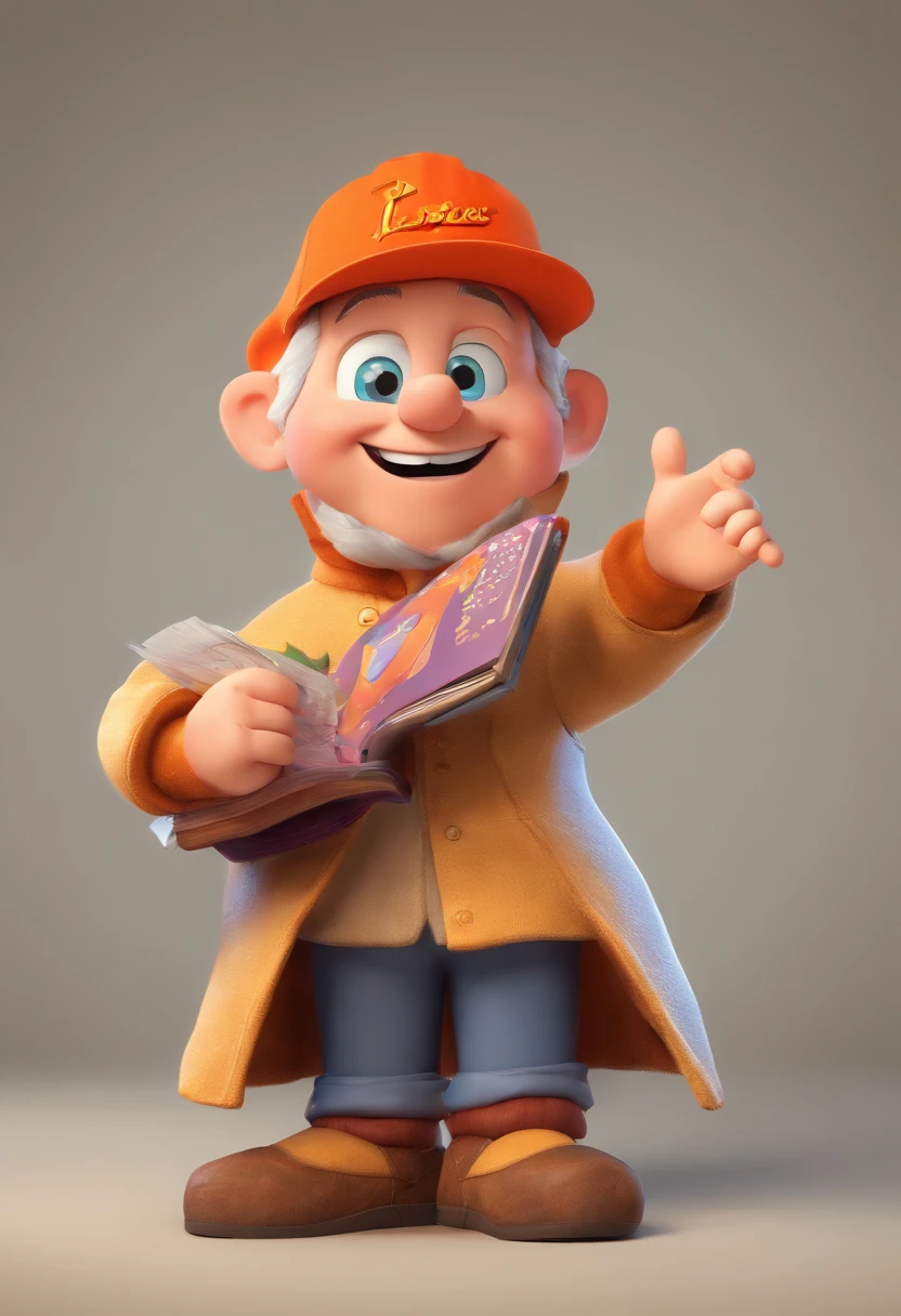 (La mejor calidad, Obra maestra:1.2), Familia alegre de padres, Children, y abuelos riendo incontrolablemente mientras leen historias divertidas, Estilo Disney Pixar