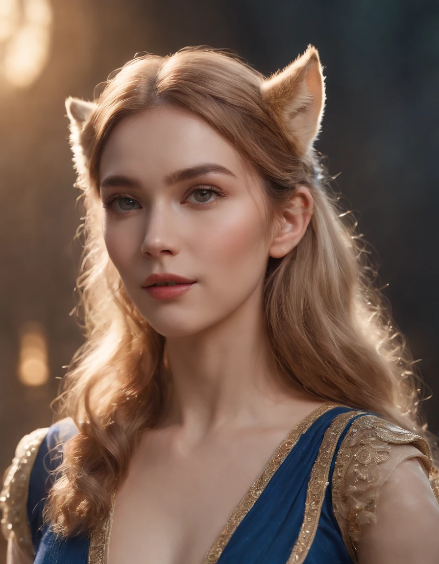 (best quality,4k,8k,highres,masterpiece:1.2),ultra-detailed,(realistic,photorealistic,photo-realistic:1.37), The lion anthropomorphic :1.7, (Furry ears:1.3), medium shot, glowing light eyes, golden hair, Golden crystal glass material, royal flash noble, facial features, facial details, gorgeous clothing, exquisite facial features, surrounded by halos, dark blue, cinematic shooting, full of vitality, expressive, soft focus, best quality, 16k, high resolution, fine detailssacred, Very bright colors,Light particles, with light glowing,Mshiff,wallpaper art,UHD wallpaper, (Paired with Canon EF 35mm F/1.4L II USM lens for versatile compositions:1.2)