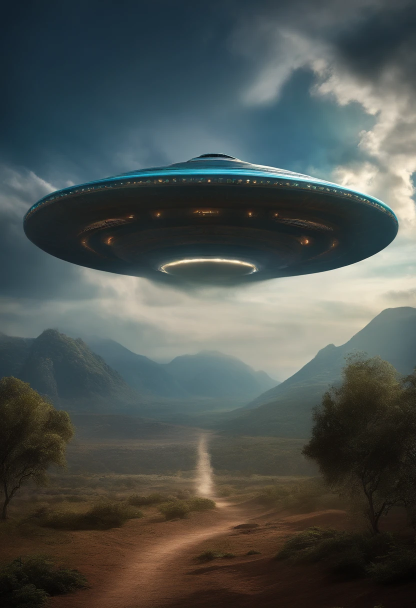 Ufo, prehistory, dinossauros, ultra-realista