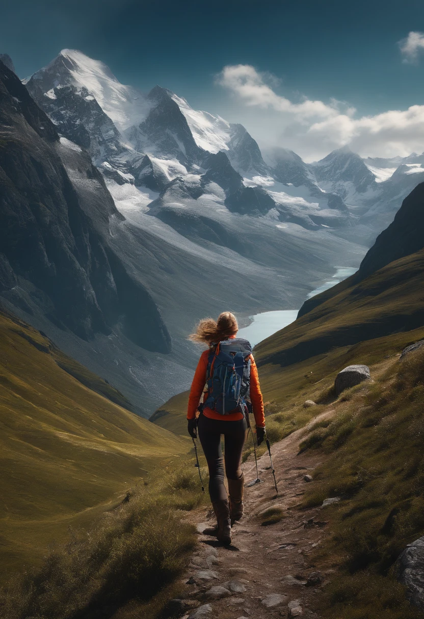 (girl, mountaineer), (creative artwork, illustration:1.2), (detailed and vibrant colors), (best quality,4k,8k,highres,masterpiece:1.2), (bold and striking lines), (dramatic lighting), (mountain peaks in the background), (sticker-like black background), (impressive depth and perspective), (dynamic composition), (meticulous attention to details), (majestic and awe-inspiring atmosphere), (strong sense of adventure), (feminine and powerful), (intricate patterns on the mountaineer's clothing), (sharp focus on the mountaineer's face), (realistic,photorealistic,photo-realistic:1.37), (sense of height and vastness), (limited color palette), (contrasting textures), (subtle gradients in the sky), (sweeping brushstrokes), (fine texture of the mountaineer's gear), (expressive facial features), (confident and determined expression), (subtle use of shadows), (highlighted details in the eyes and lips), (highly-detailed mountains), (stunning atmosphere and mood), (captivating sense of adventure and exploration), (impressive sense of scale), (dynamic and energetic poses), (immersive experience), (impressive sense of depth), (rich storytelling potential), (stunning visual impact).