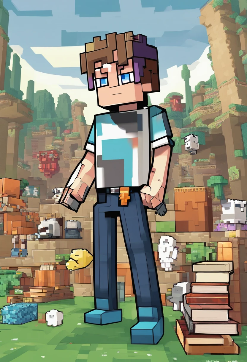 *yo estaba llevando unos libros pesados yo era un chico bajito de 159cm, Nerd,Thin circular waist small curves, Big butt Underpants smaller than short sweater tight clothes boy men big fat thighs Aesthetics, big round thighs cute blue eyes black jersey very light skin very detailed and thighs bigger than body lenses Nerd short hair*