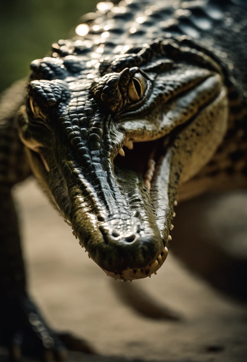 Portrait of a crocodile