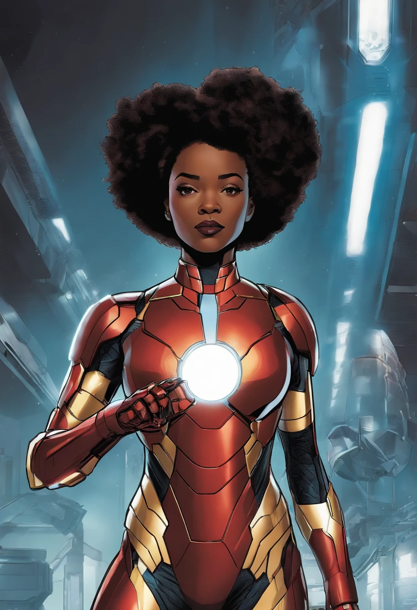 a brilliant young engineer named Riri Williams, who has been inspired by Tony Stark's legacy, discovers a hidden file left behind by Stark himself. In this file, Stark had been secretly working on a groundbreaking technology that could transfer a person's consciousness into a new, advanced robotic body.
With the help of Stark's AI assistant, J.A.R.V.I.S., and some of her own innovations, Riri successfully completes the technology and brings Tony Stark's consciousness back to life in a state-of-the-art Iron Man suit. Stark is initially disoriented but quickly adapts to his new situation.
Now, with Tony Stark back in action as Iron Man, he mentors and works alongside Riri Williams, who takes on her own armored persona, "Ironheart." Together, they face new threats to the world and continue to uphold the l