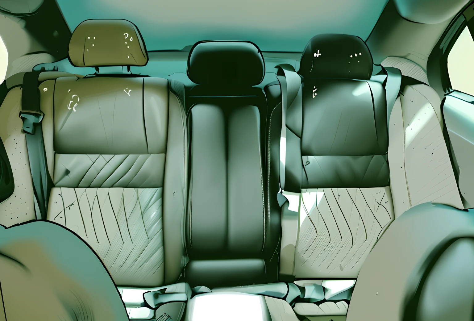 2d, backseat of a car,