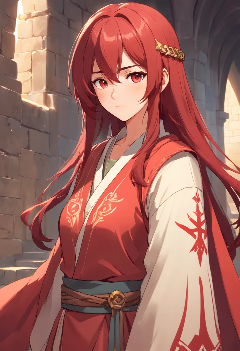 Medieval Hebrew red hair and beard, Warrior robes, 8K, realisticlying