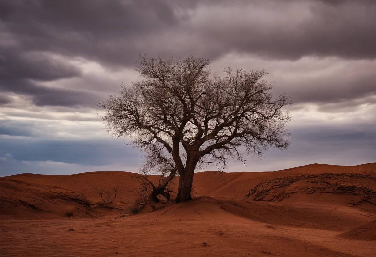 Arid muddy land,springtime,drizzle,The sun is bright,Sparse shoots