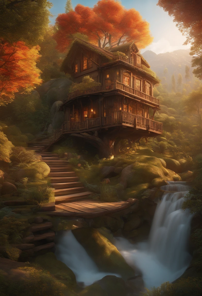 (((Masterpiece))), best quality, ultra-detailed CG unity 8k wallpaper, treehouse