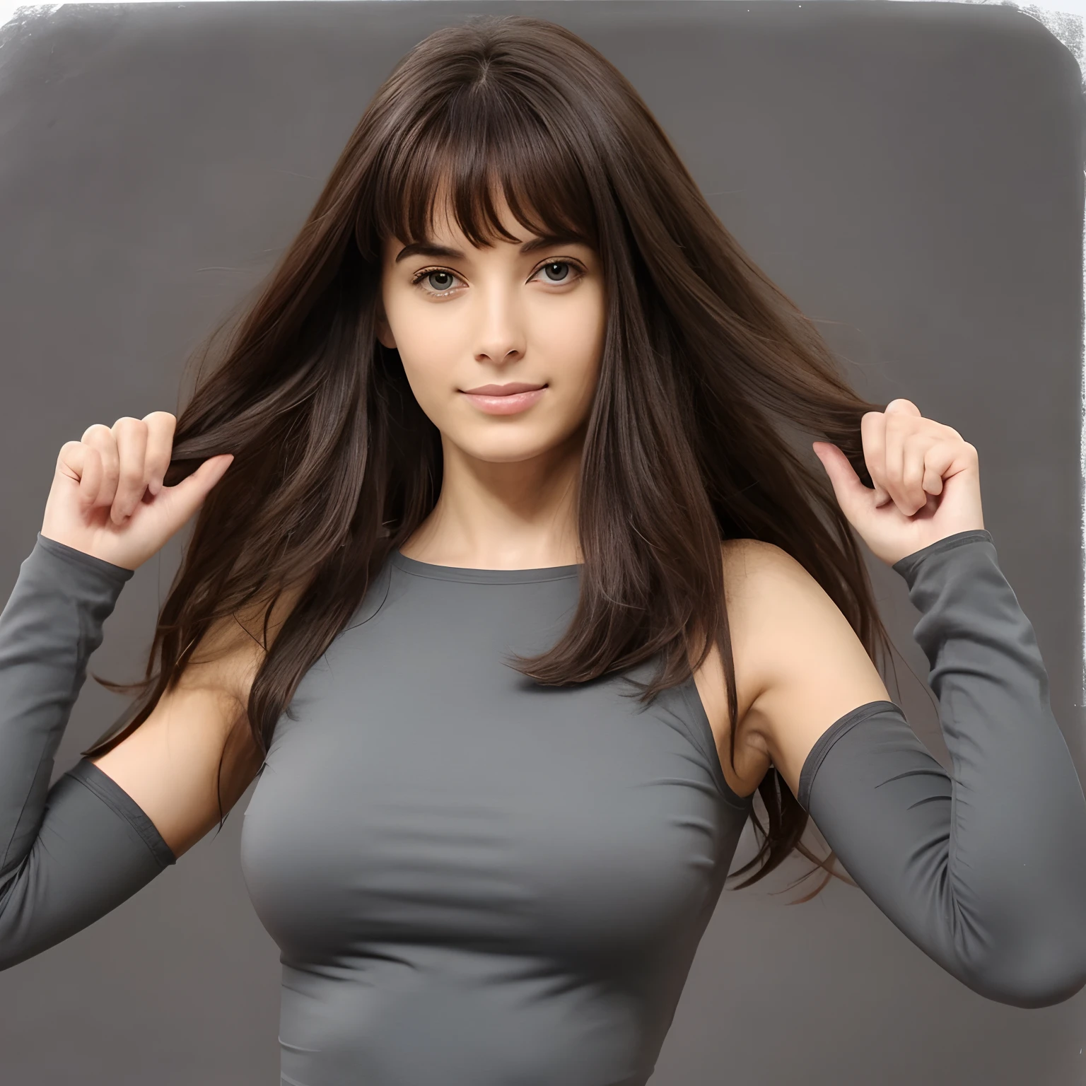 mulher jovem, de corpo inteiro, caucasiana, de olhos caramelo, Rounded glasses and wavy hair with short bangs. Rounded face with well-defined jaw and slightly pointed chin. Sorriso mostrando os dentes. Full-size arms, hands with 5 thin and long fingers. Seios de tamanho natural, barriga levemente cheia. pernas longas e bem definidas. Ela usa roupas formais de cor clara. It's crossing a street with no movement. verybadimagenegative_v1.3, ng_deepnegative_v1_75t, (ugly face:0.8),cross-eyed,sketches, (worst quality:2), (low quality:2), (normal quality:2), lowres, normal quality, ((monochrome)), ((grayscale)), skin spots, acnes, skin blemishes, DeepNegative, facing away, tilted head, {Multiple people}, lowres, bad anatomy, bad hands, text, error, missing fingers, extra digit, fewer digits, worstquality, low quality, normal quality, jpegartifacts, signature, watermark, username, blurry, bad feet, cropped, poorly drawn hands, poorly drawn face, mutation, deformed, worst quality, low quality, normal quality, jpeg artifacts, signature, watermark, extra fingers, fewer digits, extra limbs, extra arms,extra legs, fused fingers, too many fingers, long neck, cross-eyed,mutated hands, polar lowres, bad body, bad proportions, gross proportions, text, error, missing fingers, missing arms, missing legs, extra digit, extra arms, extra leg, extra foot