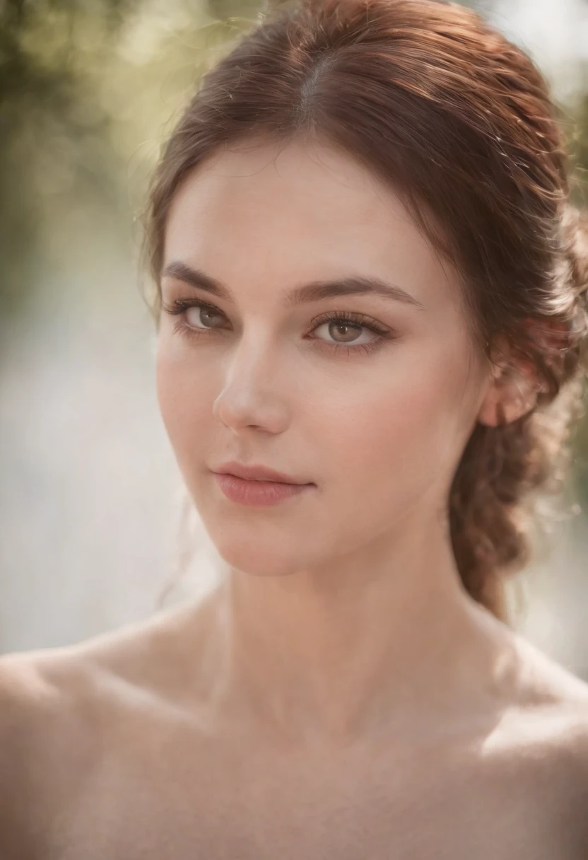 woman's face,Bare shoulders,sportrait,Vignetting,Mono Color,noise