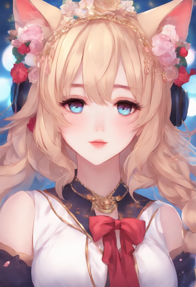 The predecessor of Vtuber style cat ear girl