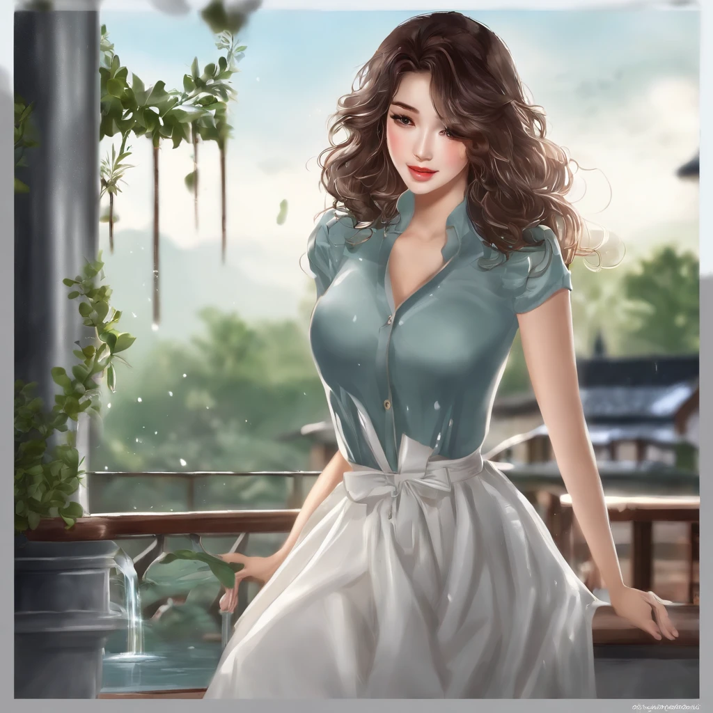 best images quality, tmasterpiece, 超高分辨率, (Fidelity:1.4), photore, 1 rapariga,Rained,rainwater, white shirt, worn jeans, White sneakers,water stain,soaking wet, Dimly lit, darkly, be desperate, pitying, Poor, cinematic ligh, teardrop, tear drop, (torn laundry:1.5), (wetclothes:1.4), exposed bare shoulders, Real rain, Wet hair,