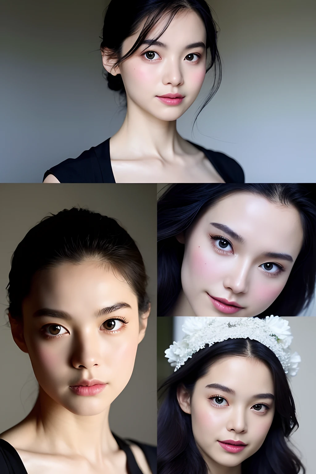 Three Women,simple background,Nude ,japanese,masterpiece,perfect detailed,best quality,perfect face,