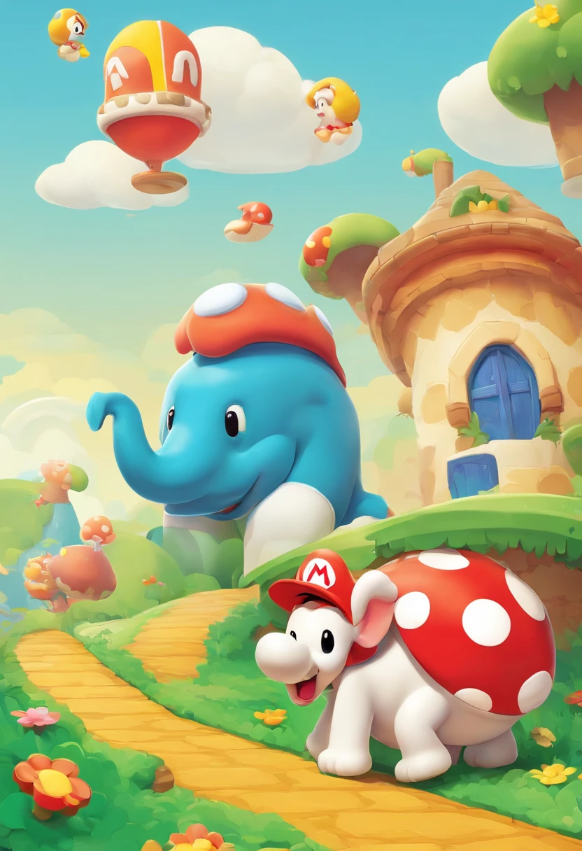 Home, levantando um elefante.