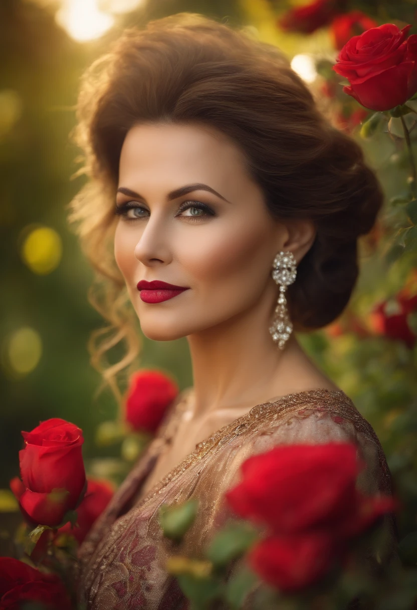 An elegant middle-aged beauty