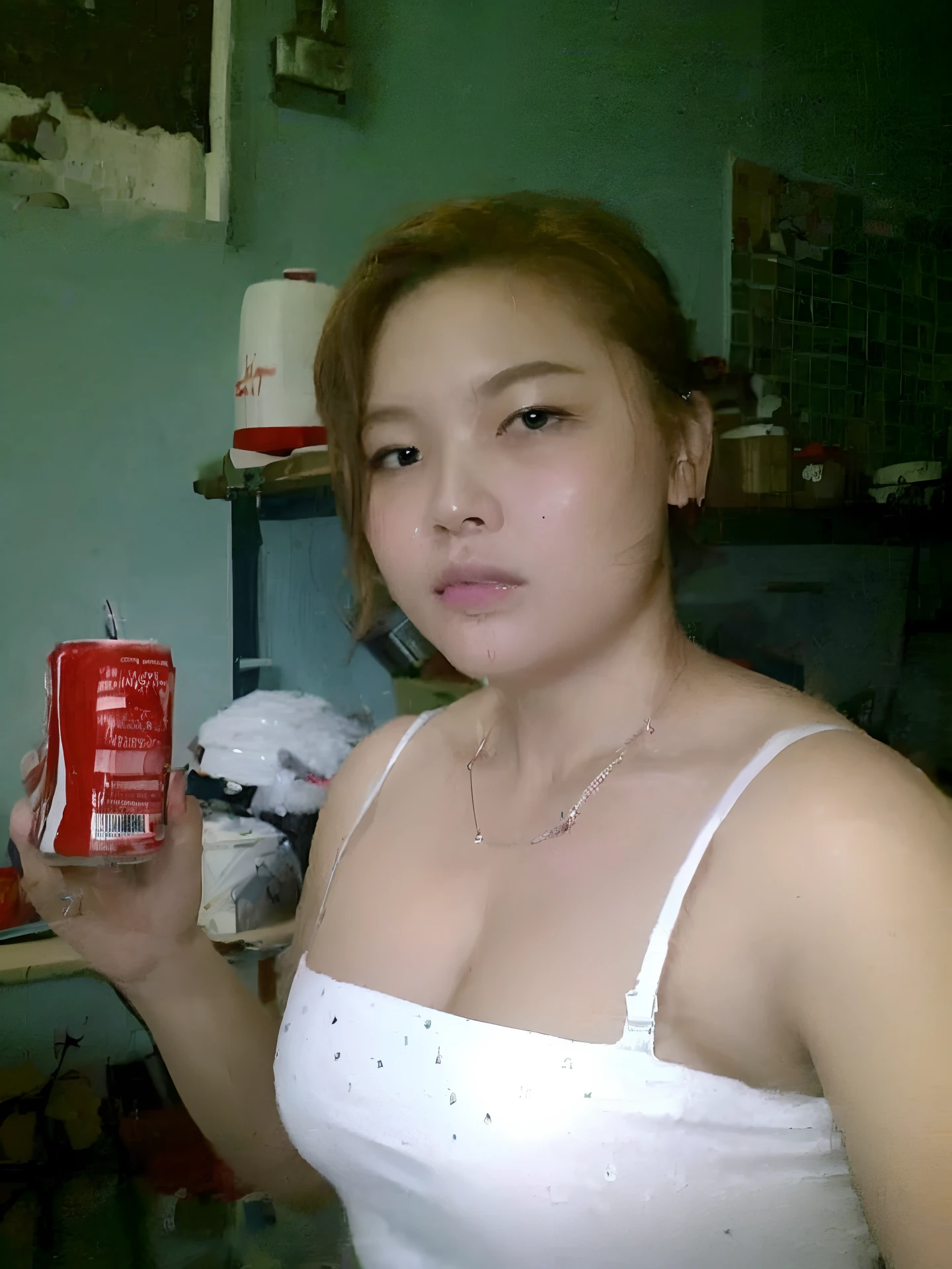 ((Best quality, 8k, Masterpiece :1.3)), 1girl, Pretty woman with slender abs :1.3, (Medium-short hair, Huge breasts :1.2), Cardigan :1.1, Ultra-detailed face, Detailed eyes, Double eyelid